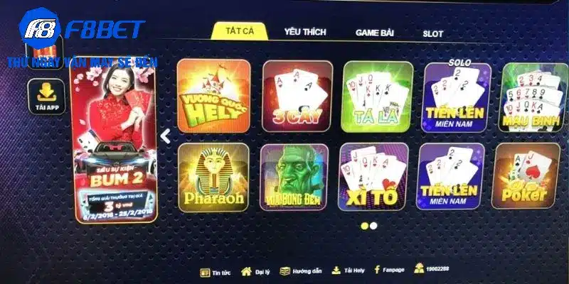 Các game đánh bài đổi thưởng F88BET phổ biến nên tham gia