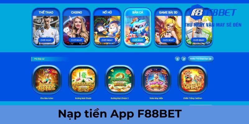 Hướng dẫn nạp tiền tham gia sảnh game